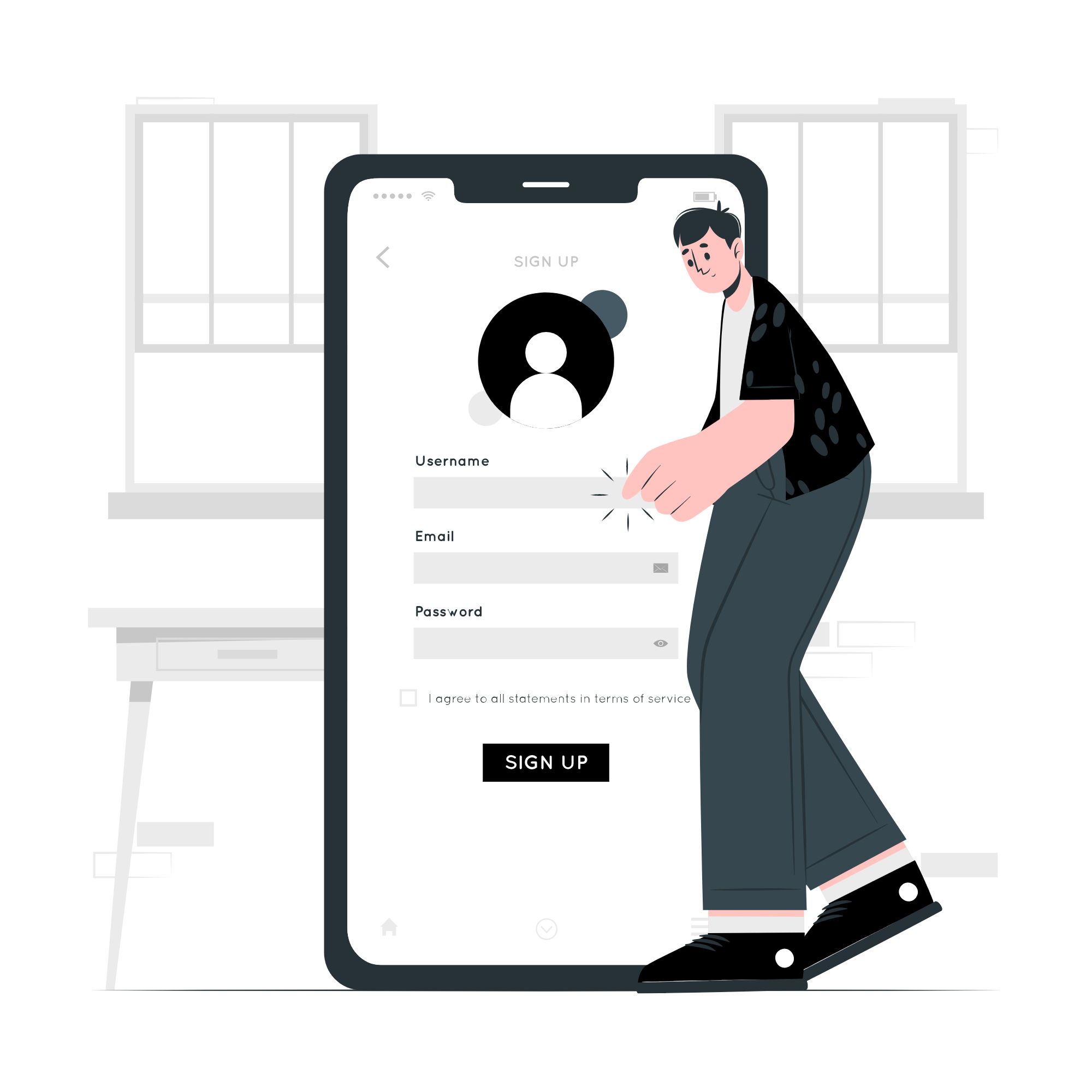 Signup visualizer